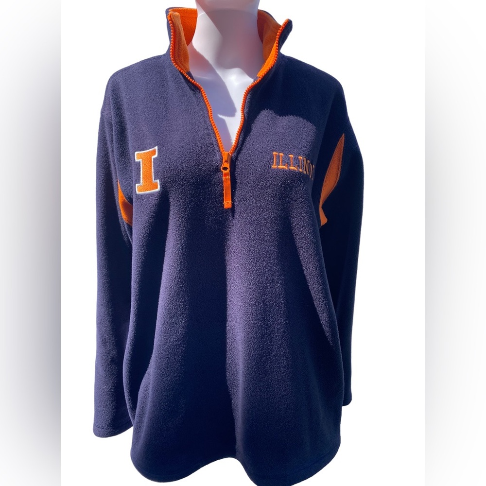 Champs sports Illinois navy blue & orange & white sweatshirt size (M)